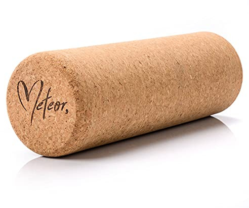 meteor Yoga-Rad aus Naturkork zum Dehnen | Tragkraft 250 kg | Mandala Design | 30 x 10 cm