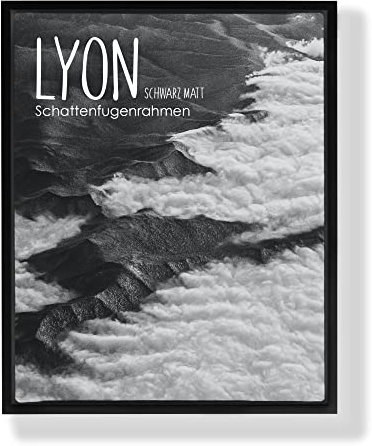 BIRAPA Lyon Keilrahmen für Canvas 80x160 cm in Schwarz Matt, Rahmen für Leinwände, Leerrahmen für Leinwand, Schattenfugenrahmen für Keilrahmen, Leinwand Rahmen