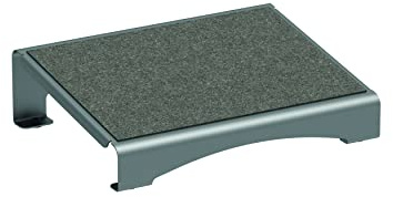 MAUL Fußstütze MAULflair | Ergonomische Fußablage für bessere Sitzhaltung | Schreibtisch Zubehör aus stabilem Metall | Fußstütze Schreibtisch mit rutschfesten Füßen | Für Office und Büro | Anthrazit