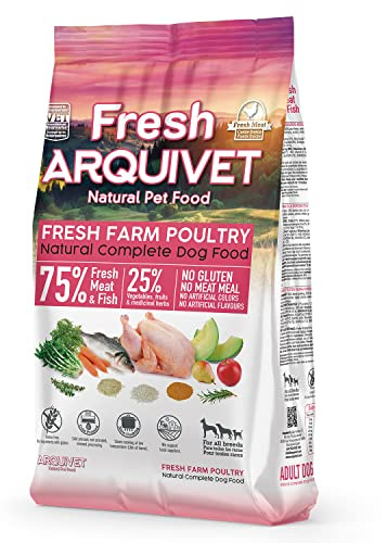 Arquivet Fresh Farm Poultry - 2.5 Kg - Aliment Complet pour Chien - Viande et Poisson Frais