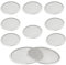10 Stück Keimdeckel für Sprossen, Edelstahl Siebdeckel Sprouting Lids für 86 mm Wide Mouth Mason Jar Seed Sprouting Jar Lids for Growing Bean Broccoli Alfalfa Seeds