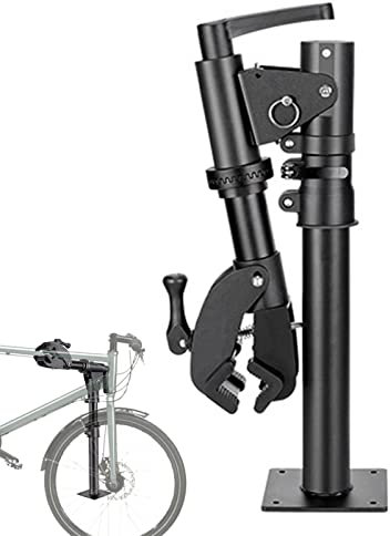 Yatlouba Fahrrad Montageständer, Faltbarer Fahrrad Montageständer, Bikehand Fahrrad-Montageständer, tragbarer, höhenverstellbarer Fahrradmechaniker-Arbeitsständer für Mountainbikes und Rennräder