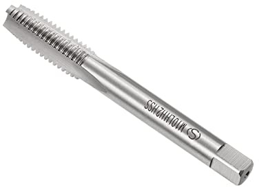 CoCud Rosca Fresado Machos, Métrico M10 x 1.5 Rosca H2, Alta Velocidad Acero Máquina 3 Recta Flautas Izquierda Mano Tornillo Roscado - (Aplicaciones: para Roscado Máquina), 1uds