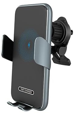 MMOBIEL Handyhalterung Auto mit Ladefunktion - 15W Wireless Car Charger Ladegerät - Hands Free - Automatischer Induktion Motor Betrieb Qi Ladestation Auto – Superschnelle Ladung - Universal