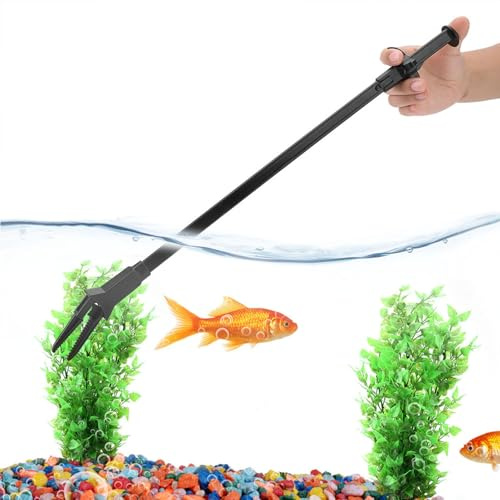 Akvarietång, Akvarium Plastpincett Vattenväxter Algklämskrapor Rengöringsverktygsklämma Spot Feed och Korall Extra Lång Pincett Multipurpose Beskärningsrengöring Böjda Verktyg