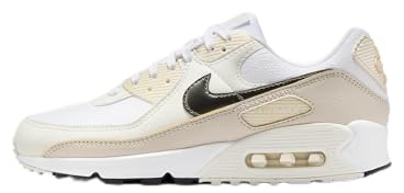 Nike HM8128-101 WMNS AIR Max 90 Femme White/Flat Pewter-LT Orewood BRN EU 38