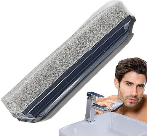 Limpiador De Fregadero Con Adornos Para Barba,Limpiador De Cepillos Para Barba Para Fregadero, Cepillo Limpiador De Esponja Para Adornos De Barba, Herramienta De Limpieza Portátil Para Fregaderos, Ino
