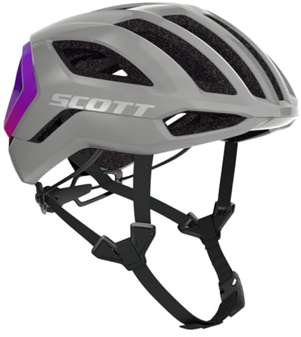 Scott Centric Plus Rennrad Fahrrad Helm Narwal grau/lila 2026: Größe: L (59-61cm)