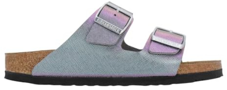 BIRKENSTOCK Arizona - Sandalo Con DOPPIA Fascia E Chiusura Con FIBBIE 41/IRID-Viola-N