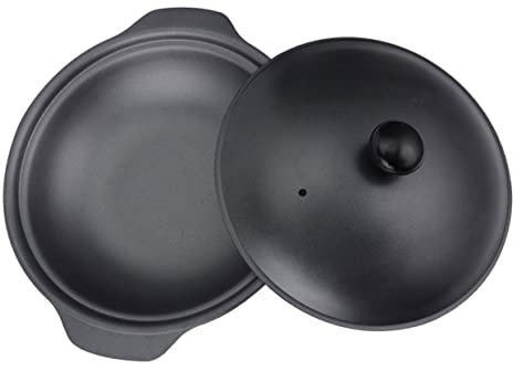 Holibanna Casseruola Di Ferro Pentola Per Stufato Domestica Casseruola Per Zuppa Multifunzione Pentola Per Cucinare Brasare Cibo