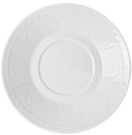 Villeroy und Boch Cellini Untertasse, 15 cm, Premium Porzellan, Weiß