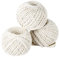GREENGERS - Ficelles de Jardinage, Lot de 3 bobines de Ficelle Coton 65M, 3 x 65M - Idéal pour Lier, Nouer, Attacher - Adapté pour structurer des Plantes grimpantes - Résiste aux Fortes tractions