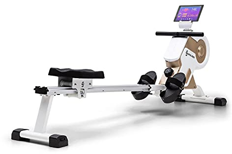 Capital Sports Rameur d'Appartement, Rameur Professionnel avec Résistance Magnétique à 8 Niveaux, Rail en Aluminium de 105 cm, Rameurs Fitness pour Le Sport à la Maison, Entraînement Silencieux