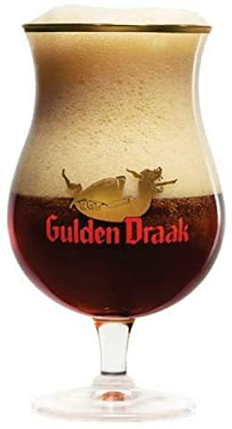 Gulden Draak signatur belgisk öl stammat bägare glas