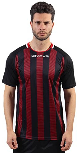 GIVOVA Shirt Tratto Nero/Rosso Tg. S