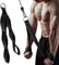 Trizepsseil Lang Seilzug Fitness 3 Längen, Kabelzug Griffe, Trizeps Griff für Kabelzug Fitness Riemenscheibe Kabelzug Seil Gym Griffe Bizeps Trainingsgerät, Seilzug Griffe für Kabelturm (Schwarz)