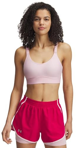 Under Armour Brasier Sportivo Infinity Mid Impact Brasier Sportivo da Donna, (647) Prime Pink/Prime Pink, (CH) D/DD