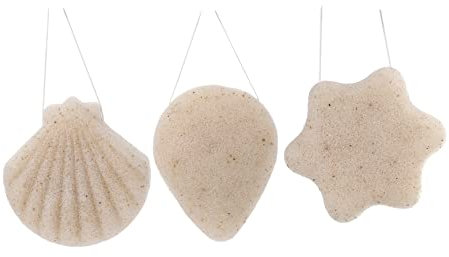 HONMEET 3stücke Konjak Gesichtsschwamm Natürliche Peeling Schwämme Für Hautreinigung Entfernt Make-up Öl Und Schmutz Wiederverwendbar Für Gesichtspflege