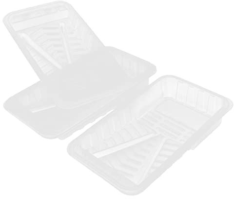 ANDRESLAD 4piezas Forros Plásticos para Bandeja De Pintura De Liners Reemplazables para Rodillos De Pintura Diseño Ligero y Duradero para Pintar Paredes Fácil Limpieza y Uso Práctico