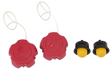 Qcwwy 2 Set Gräsklippare Tanklock Glödlampsbytessats ABS-material Hållbar Tanklock och Glödlampa för FX RM 1630 1855 1860 2055 2060 2060PRO Trädgårdsredskap
