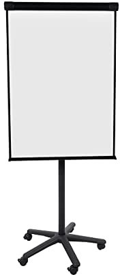 Bi-Office EA4806186 Klassische mobile Flipchart mit Maya Aluminiumrahmen, schwarz