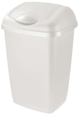 Swing Top Dustbin - 50L - Cream