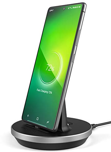 Encased USB C Docking Station, Desktop Phone Charging Stand (QC3.0 Compatible) Rapid Charger Dock with USB-C Power Cable for Samsung, LG, Motorola and Pixel Models (Case-Friendly Design)