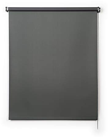STORESDECO - Mörkläggningsgardin, rullgardin Blackout, totalt mörker, perfekt för fönster och dörrar I Grå, 120 x 180cm