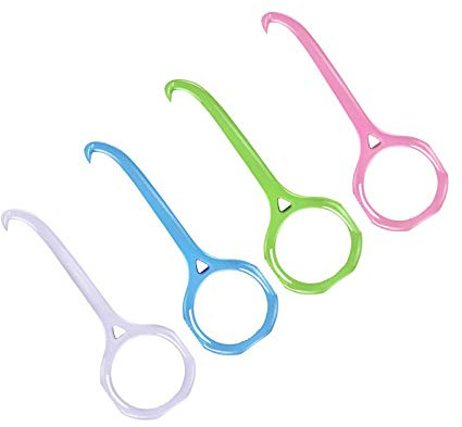 HRASY Lot de 4 outils de retrait d'aligneur transparents pour appareils dentaires invisibles et amovibles 4 couleurs
