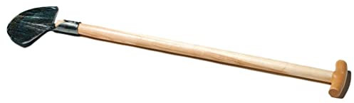 Staudenteiler, Rasenkantenstecher aus einem Stück Stahl, handgeschmiedet, mit Eschen-T- Stiel (85 cm)