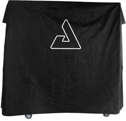 JOOLA Waterproof Ping Pong Table Cover – Heavy-Duty, Outdoor Protection - Table Tennis Cover for Garage, Basement, Indoors or Outside - Fits Large & Small Folding Ping Pong Tables in Upright Position