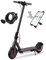 Patinete eléctrico Adulto, Motor de 350 W, con Soporte para móvil y Cerradura antirrobo Alcance de 30 km, Velocidad máxima 25 km/h, 3 ajustes de Velocidad, Control de aplicación