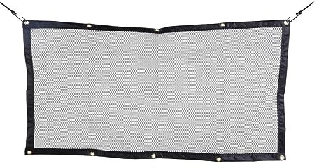 YARNOW Auto-hundegitter Haustier-netztore Für Haustiere Atmungsaktives Netz Einfache Montage Schwarz