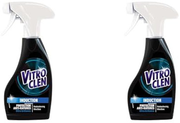 Vitroclen Spray Nettoyant Plaque Induction Quotidien Protection Anti-Rayures et Ultra Brillance - 250 ml (Lot de 2)