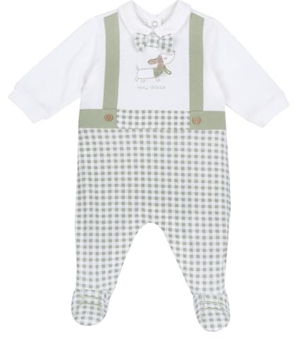 Chicco, Tutina Neonato, Tutina in Morbido e Leggero Cotone, con Comoda Apertura sulla Schiena ed Entrogamba, Ideale per Primavera e Autunno, Designed in Italy, Abbigliamento Neonato 0-24 Mesi