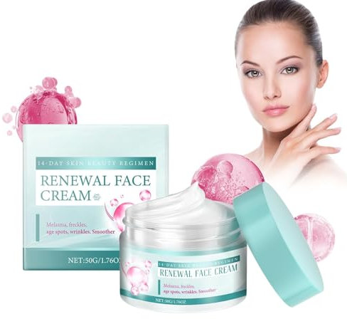 Renewal Face Cream, Crema de día antienvejecimiento, crema antiarrugas, para mujeres y hombres, crema hidratante facial para todos los tipos de piel