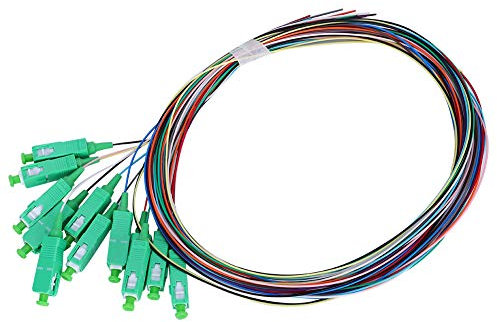 Cavo in Fibra in Fibra Singola a 12, Plug in Ceramica SC e Riproduzione in modalità Singolo di Radio e TV da 1,5 M con Interfaccia in Fibra SC 850nm