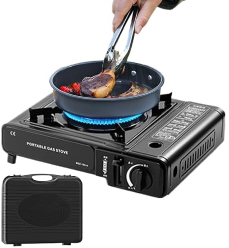 Estufa De Camping Portátil | Hornillo de Cocina para Exteriores,Estufa Ajustable 2900W Para Exteriores, Equipo De Cocina Para Acampar, Excursionismo, Playa Y Jardín