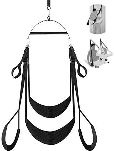 TRQOYTU Altalena Dell'amore Altalena Sessuale Restrizioni Sexy Altalena Sessuale Confortevole Coppia Adulta Appeso Giocattolo Sessuale Con Spallacci Regolabili Peso Massimo 299 Kg