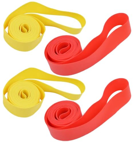 CLISPEED 4 rollos de tiras de PVC para llantas de bicicleta, cinta protectora ligera para neumáticos de bicicleta para carreteras y bicicletas plegables, protección contra pinchazos del tubo interior