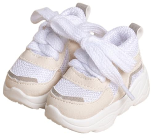 niannyyhouse BJD - Zapatos deportivos casuales para muñeca articulada de bola de 1/3, 1/4, accesorios de vestir de figura de acción, 1 par (beige, para muñeca BJD de 1/3)