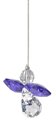 Tierra Zen Ángel de la Guarda Febrero, Amatista- Cristal para colgar- Atrapasoles