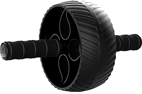 Sports Research Ab Wheel Roller with Knee Pad | Sturdy 3 Wheel for Core Workouts in The Gym or at Home