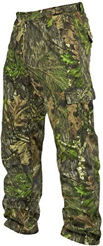 Mossy Oak Cotton Mill 2.0 Camo Hunting Pants for Men Camouflage Clothes, Medium, Obsession