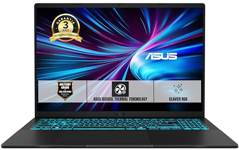 Asus V16 Gaming V3607VP-RP028WS 16 Pouces WUXGA PC Portable (processeur Intel Core 7 240H jusqu'à 5.2 GHz, 32Go DDR5, 1TB SSD, NVIDIA GeForce RTX 5070 8GB GDDR7, Windows 11 Home) – Clavier AZERTY