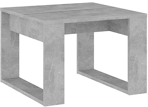 vidaXL Sidobord betonggrå 50x50x35 cm konstruerat trä