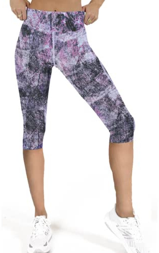 Nakloe - Kvinnors korta leggings - Kvinnors korta strumpbyxor - Kvinnors kortbyxor - Pirater strumpbyxor Kvinna Fitness, Gym, Yoga Elastic och icke-transparent, Rosa, XL