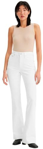 Levi's Jeans Svasati da Donna 726 a Vita Alta, Bianco Morbido e Pulito, 29W x 30L
