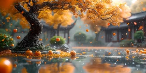 Tree deciduous Paint by Numbers for Children Beginner, Large DIY Paint by Numbers for Adults Canvas with Paint Brushes Acrylic Pigment Drawing Paintwork, Gifts for Women Home Wall Decor 70x140cm T-391