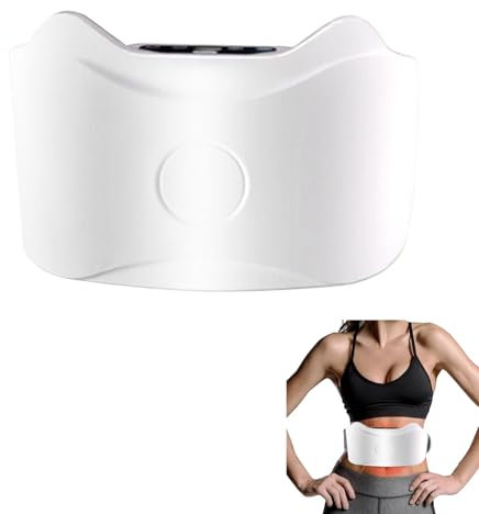 Elektrischer kabelloser Bauchmassagegerät für Fettverbrennung und Verdauung, EMS Bauchmuskeltrainer elektrisch mit Wärme, 3 Massagemodi Anti-Cellulite Massagegerät, EMS Trainingsgerät für Taille Bauch